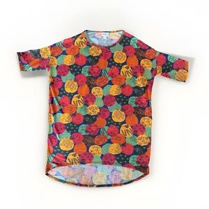 NEW LulaRoe Irma Tunic Shirt Womens Size XXS  Multicolor Stretch